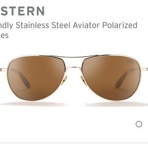 Zeal Optics shipstern aviator gold sunglasses